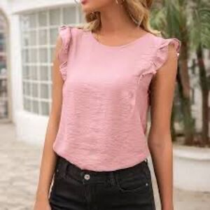 Cinnie Pink sleeveless blouse Medium NWT